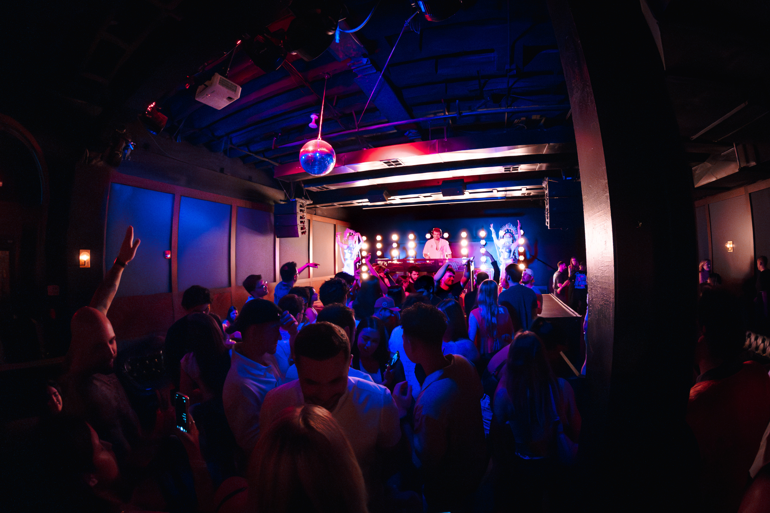 Adrian G center stage, hexagon wall lights